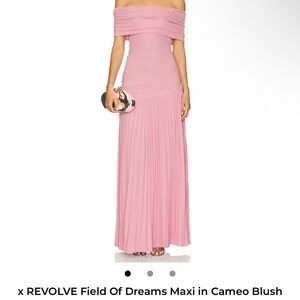 Lioness Pink Off-Shoulder Maxi Dress